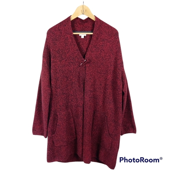 J.Jill Pure Wool Blend Knit Long Line Cardigan - Picture 6 of 10